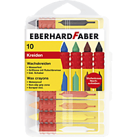 EBERHARD FABER 521009 10er Box Wachsmalkreide , Mehrfarbig