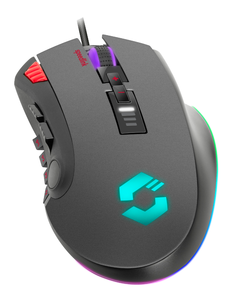 SPEED LINK TARIOS RGB Gaming Egér, fekete (SL680012BK)