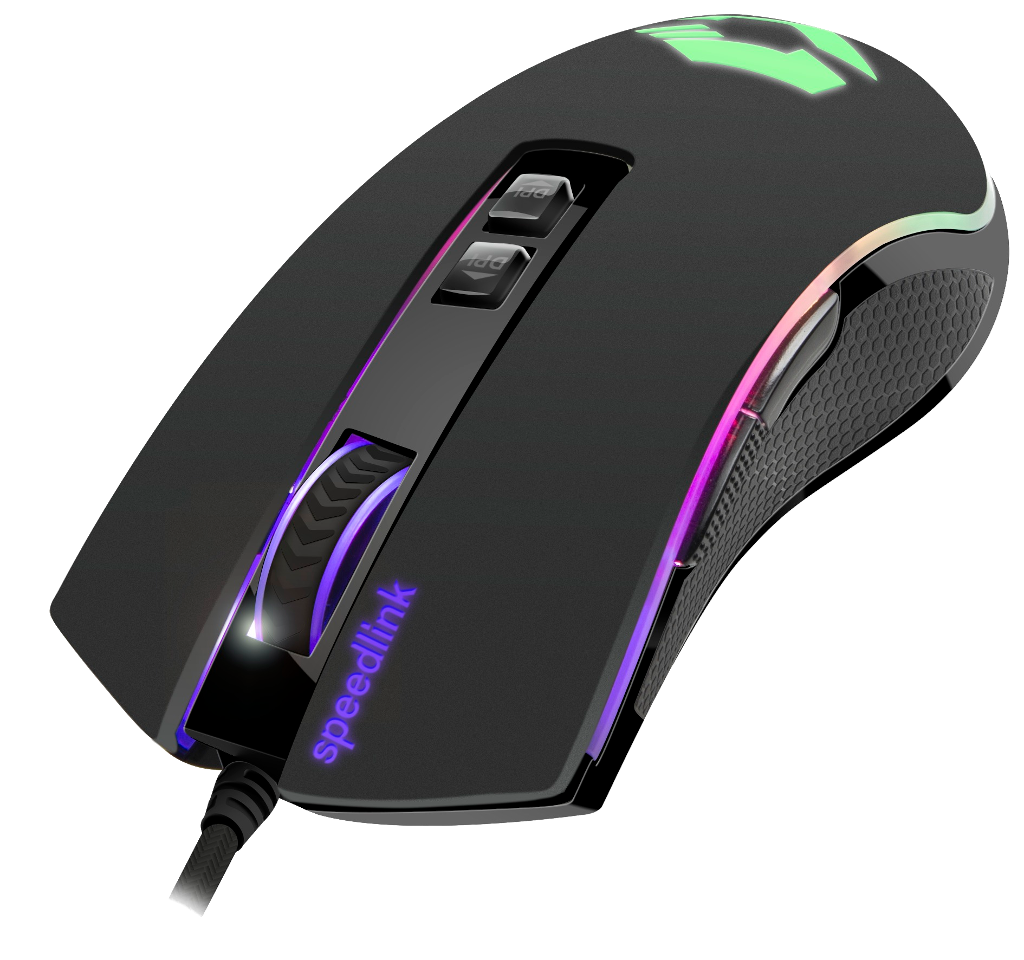 SPEED LINK ORIOS RGB Vezetékes Gaming Egér, fekete (SL680010BK)