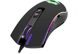 SPEED LINK ORIOS RGB Vezetékes Gaming Egér, fekete  (SL680010BK)