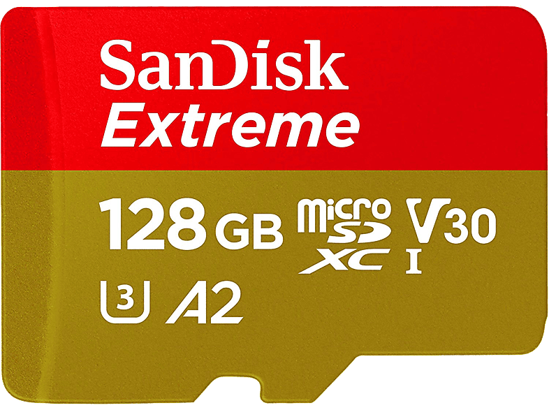 SANDISK Geheugenkaart microSDXC Extreme 128 GB Class 10 (183535)