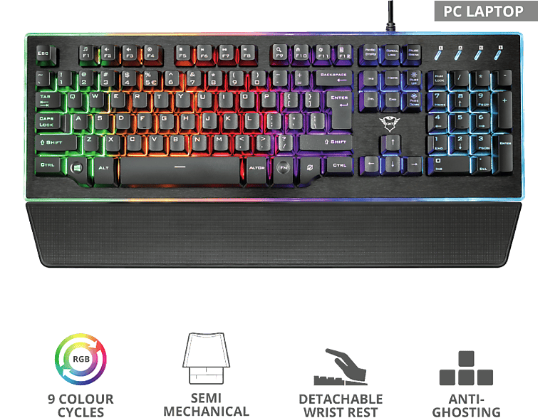 TRUST Gamingtoetsenbord AZERTY (22593)