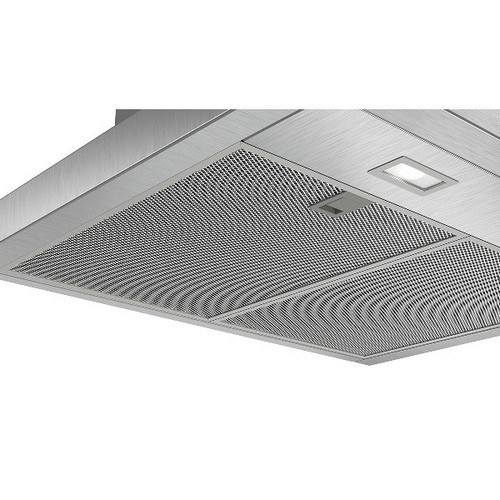 Campana - Bosch DWB67CM50, Decorativa, 671 m³/h, 4 velocidades, 60 cm, A, Inox