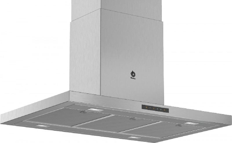 Campana - Balay 3BI997GX, Decorativa, De Isla, 754 m³/h, 250 W, 57 dB, Clase B, Inox