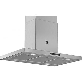 Campana de isla - Balay 3BI997GX, 4 velocidades, 754 m³/h, Control táctil, Recirculación de aire, 90 cm, Inox