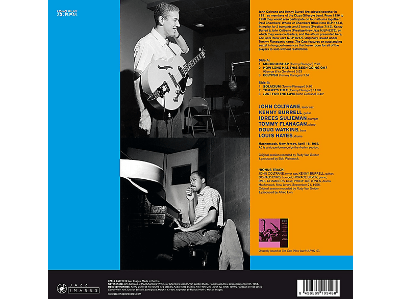 Thumbnail - Kenny Burrell, John Coltrane - CATS -HQ/GATEFOLD- (Vinyl)