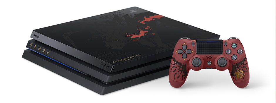 Consola PS4 Pro 1TB + (Ed. Limitada) + Monster Hunter: World