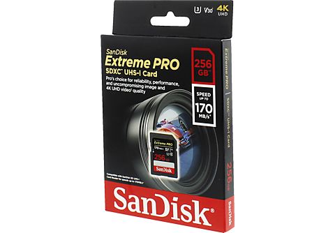 SANDISK Extreme Pro SDXC-geheugenkaart 256 GB