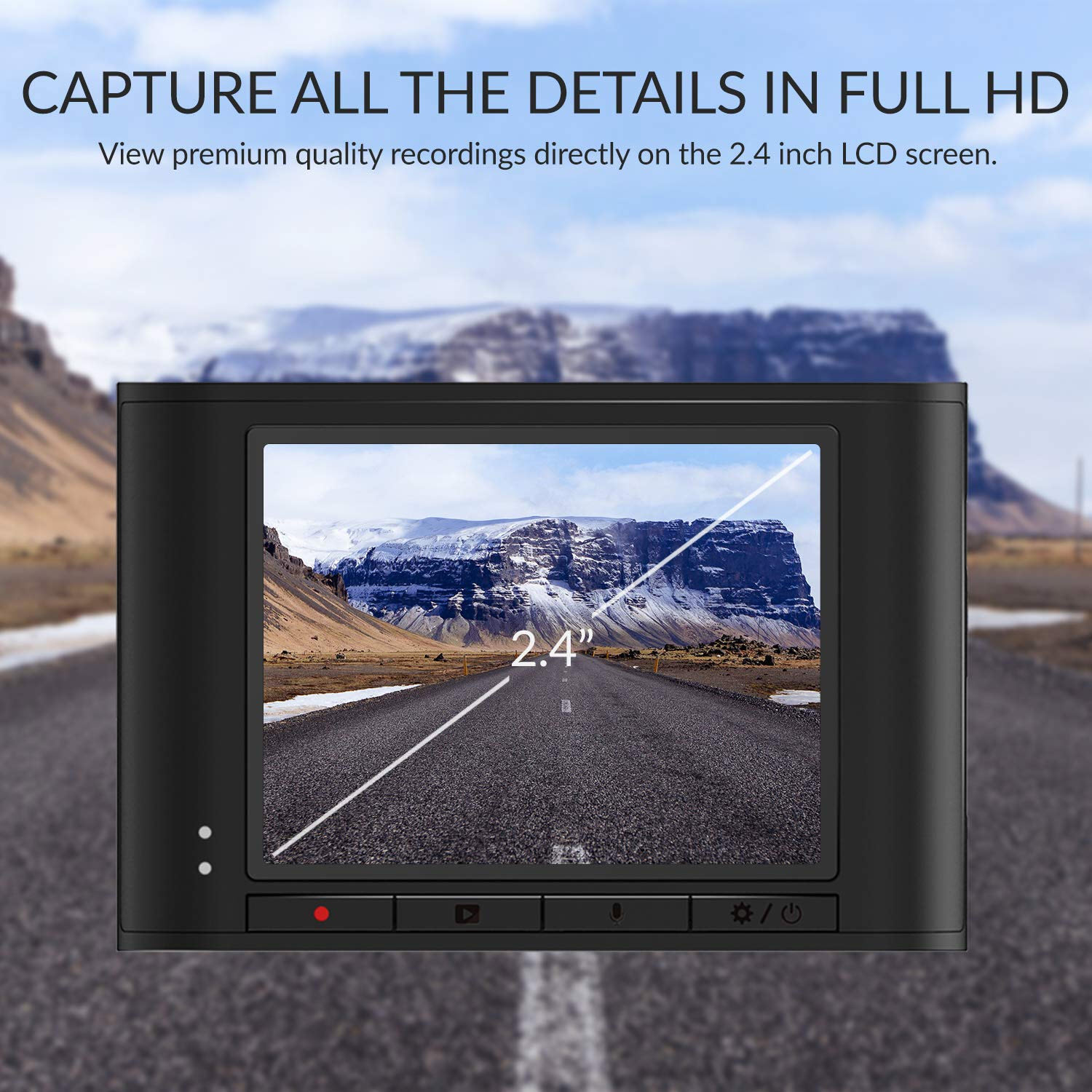 YI TECHNOLOGY Nightscape Dash Camera Dashcam 