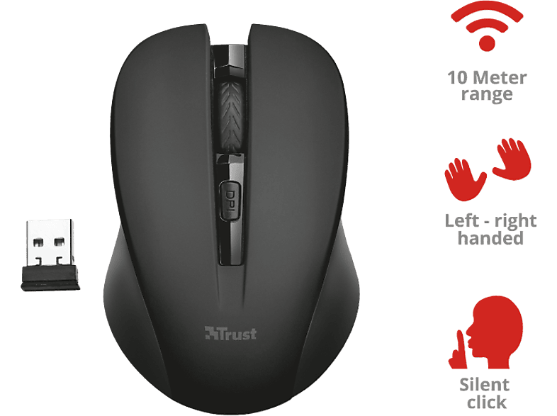 SOURIS SANS FIL HP DUAL MODE NOIR (6CR71AA)