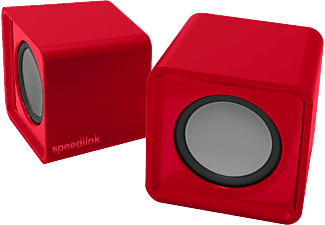 SPEED LINK TWOXO Stereo hangszóró, piros  (SL810004RD)