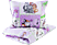 NATURTEX Gyermek 2 részes pamut ágyneműhuzat, patchwork lila