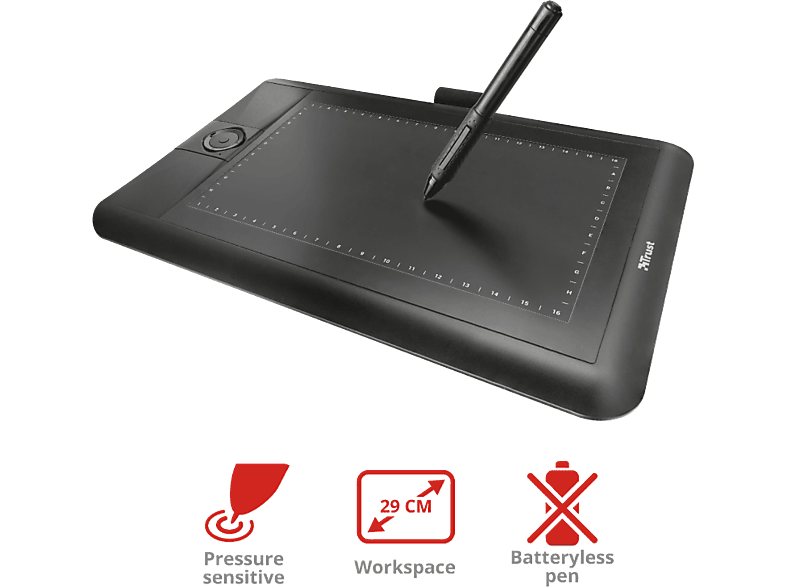 TRUST Grafische tablet breedbeeld Panora (21794)