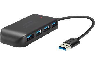 SPEED LINK SNAPPY EVO USB Hub, 7-Port, USB 3.0, aktív, fekete (SL140108BK)