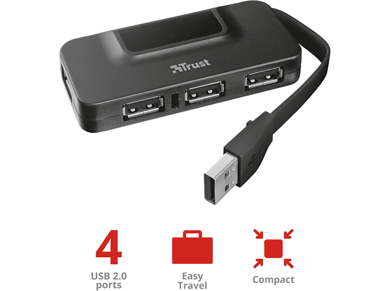 TRUST USB-hub 2.0 Alo 4 ports (22922)