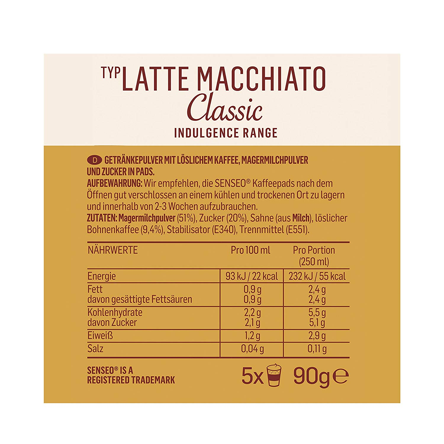 SENSEO LATTE MACCHIATO CLASSIC Kaffeepads 