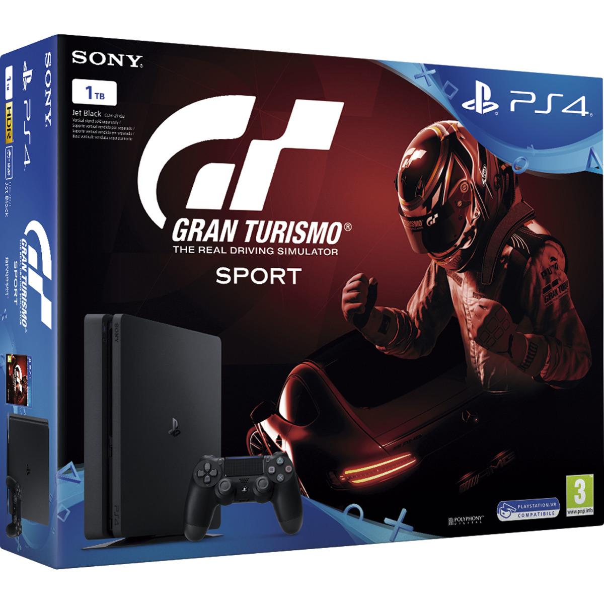 Consola PS4 Slim de 1TB + Gran Turismo Sport