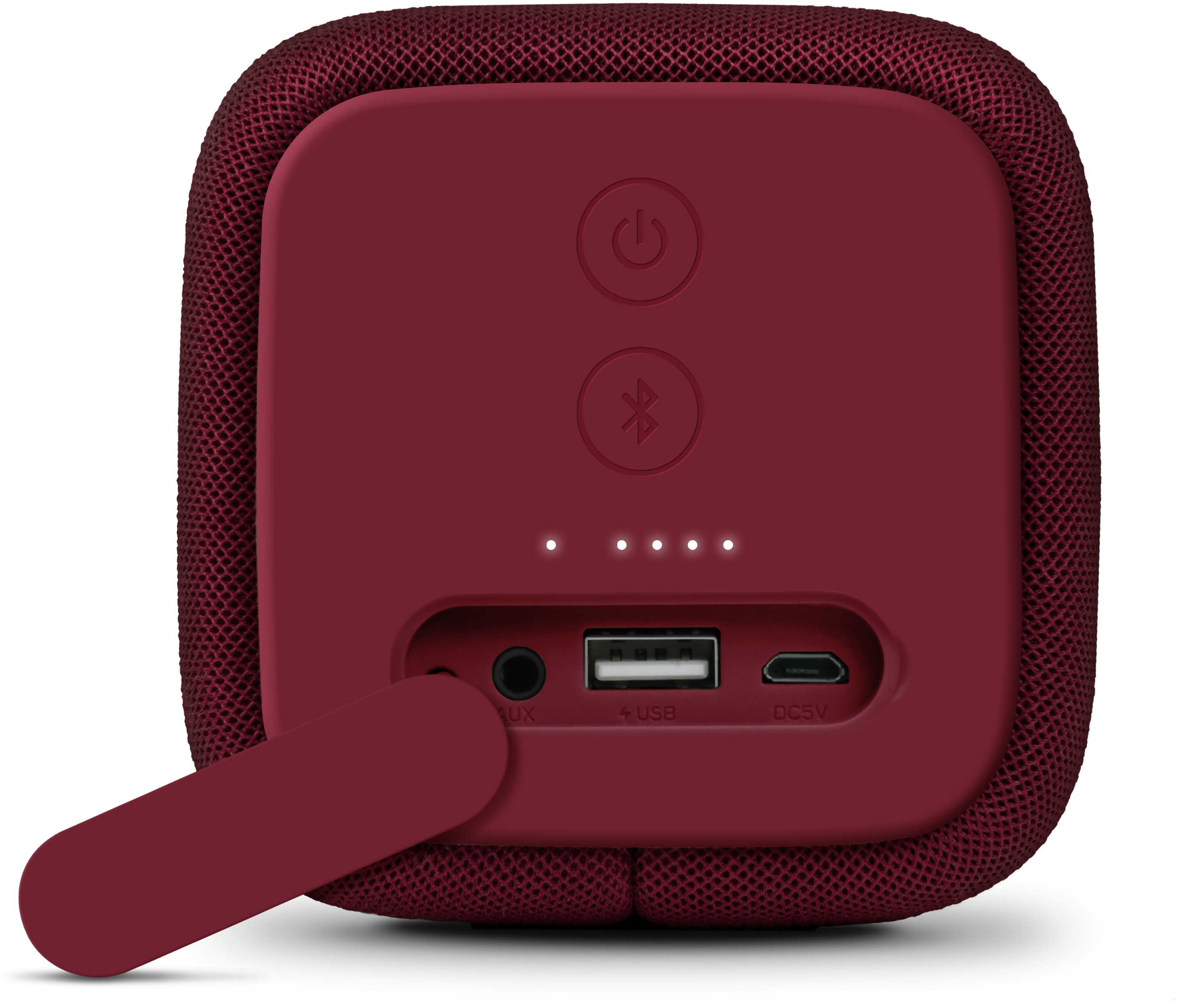 FRESH ‘N REBEL Rockbox Bold L Bluetooth Lautsprecher, Rubinrot, Wasserfest