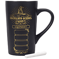 HALF MOON BAY Harry Potter Latte Macchiato Becher School List Becher, Schwarz