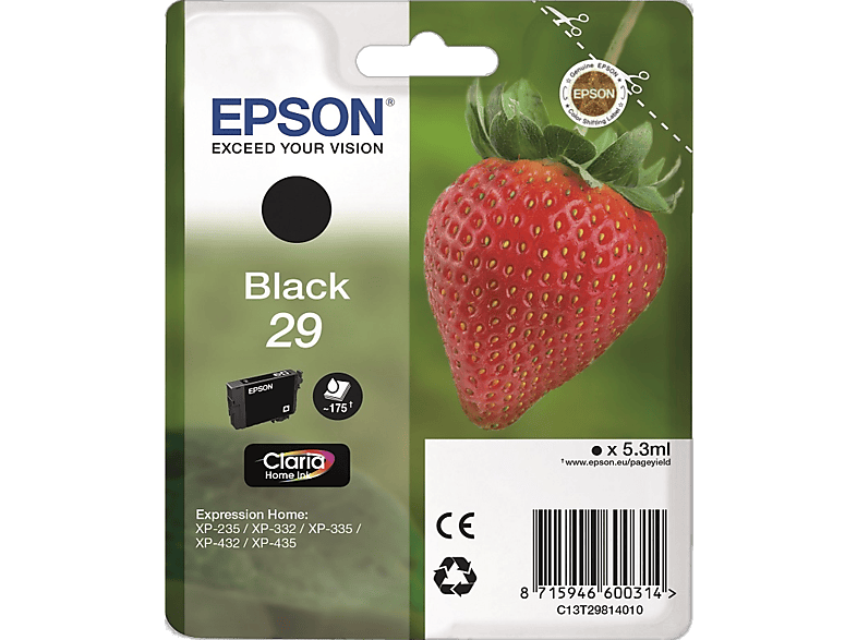 EPSON T2981 NO.29 Fekete tintapatron