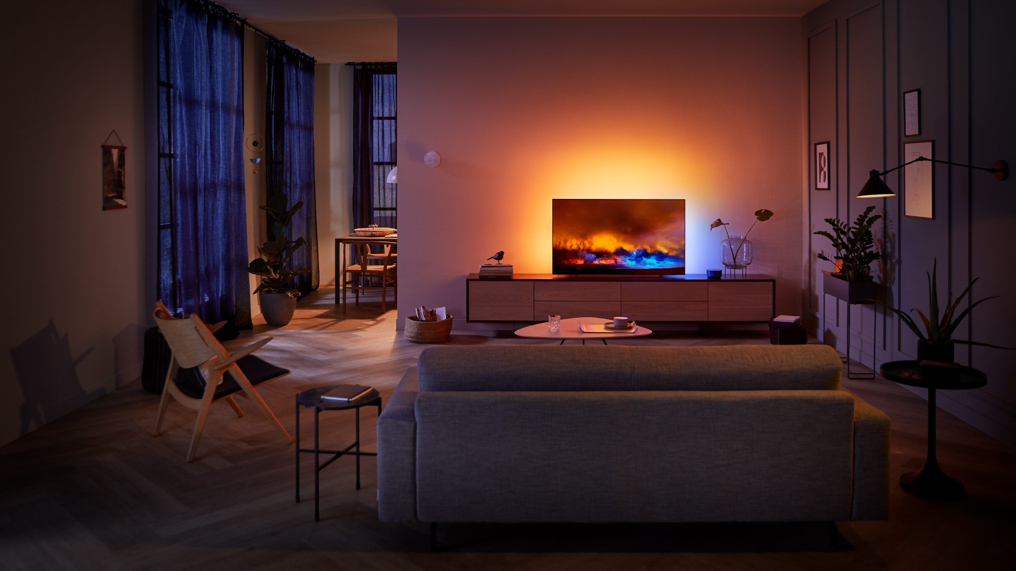 PHILIPS 65OLED804/12 OLED TV (Flat, 65 Zoll / 164 cm, UHD 4K, SMART TV, Ambilight, Android 9.0)