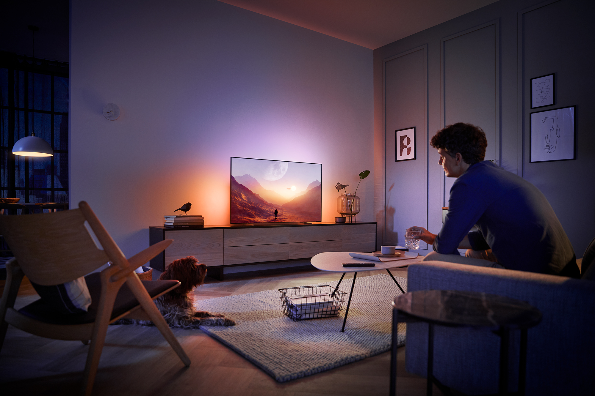 PHILIPS 65OLED804/12 OLED TV (Flat, 65 Zoll / 164 cm, UHD 4K, SMART TV, Ambilight, Android 9.0)