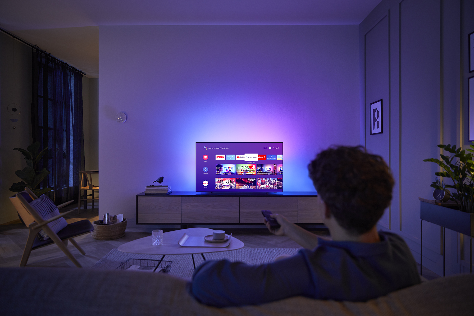 PHILIPS 65OLED804/12 OLED TV (Flat, 65 Zoll / 164 cm, UHD 4K, SMART TV, Ambilight, Android 9.0)