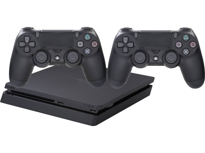 Consola - PS4 Slim de 1 TB + 2 DualShock 4