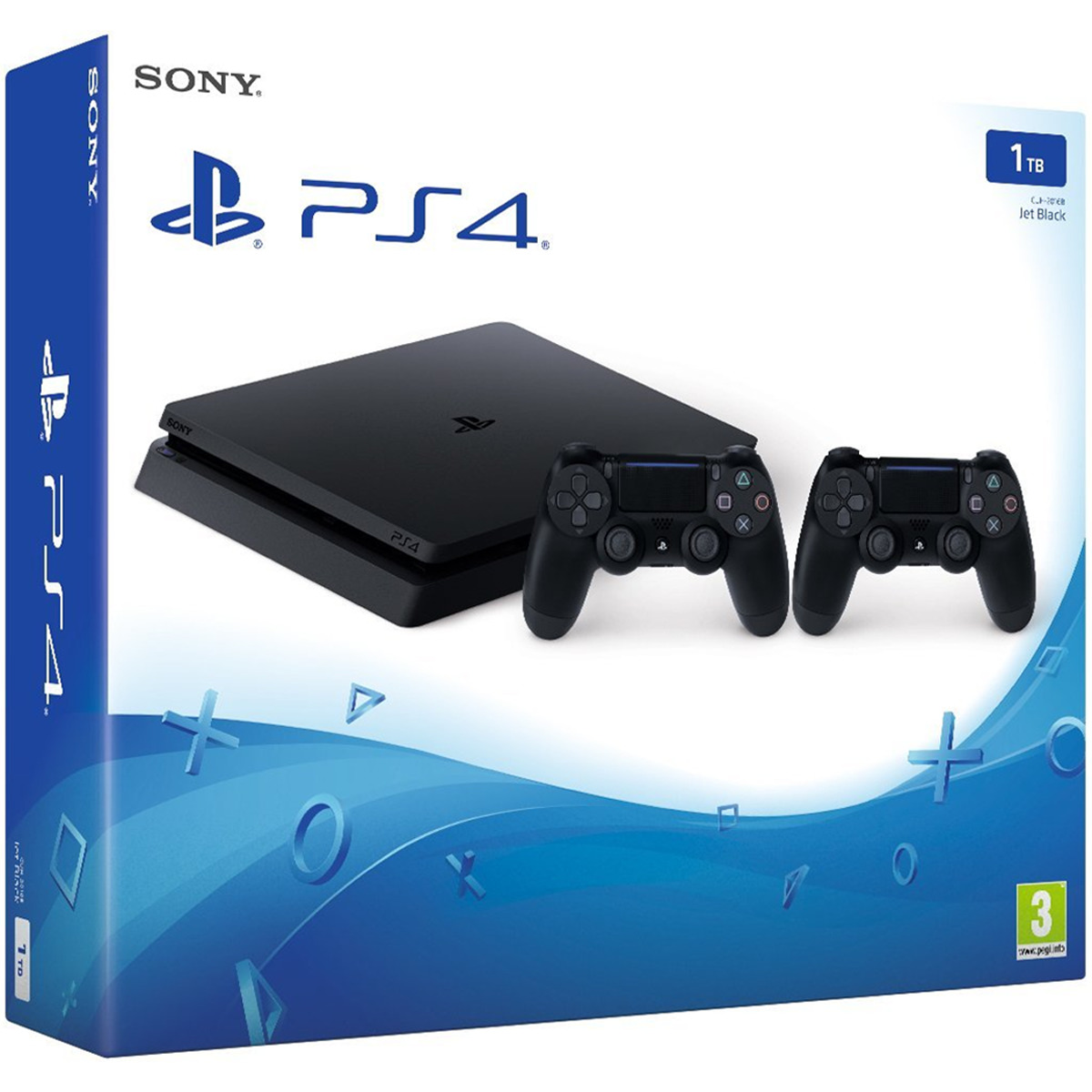 Consola - PS4 Slim de 1 TB + 2 DualShock 4