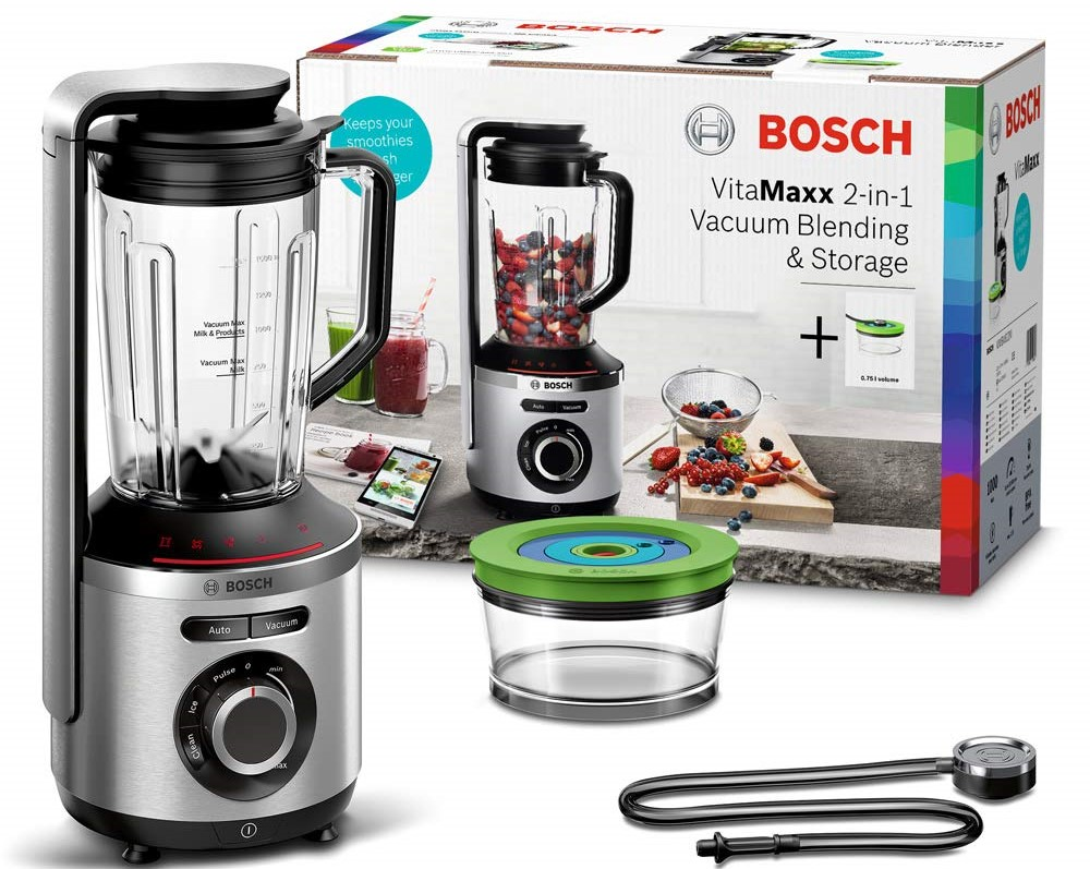 BOSCH MMBV 622M Standmixer (Silber, 1000 Watt, 1.5 Liter)