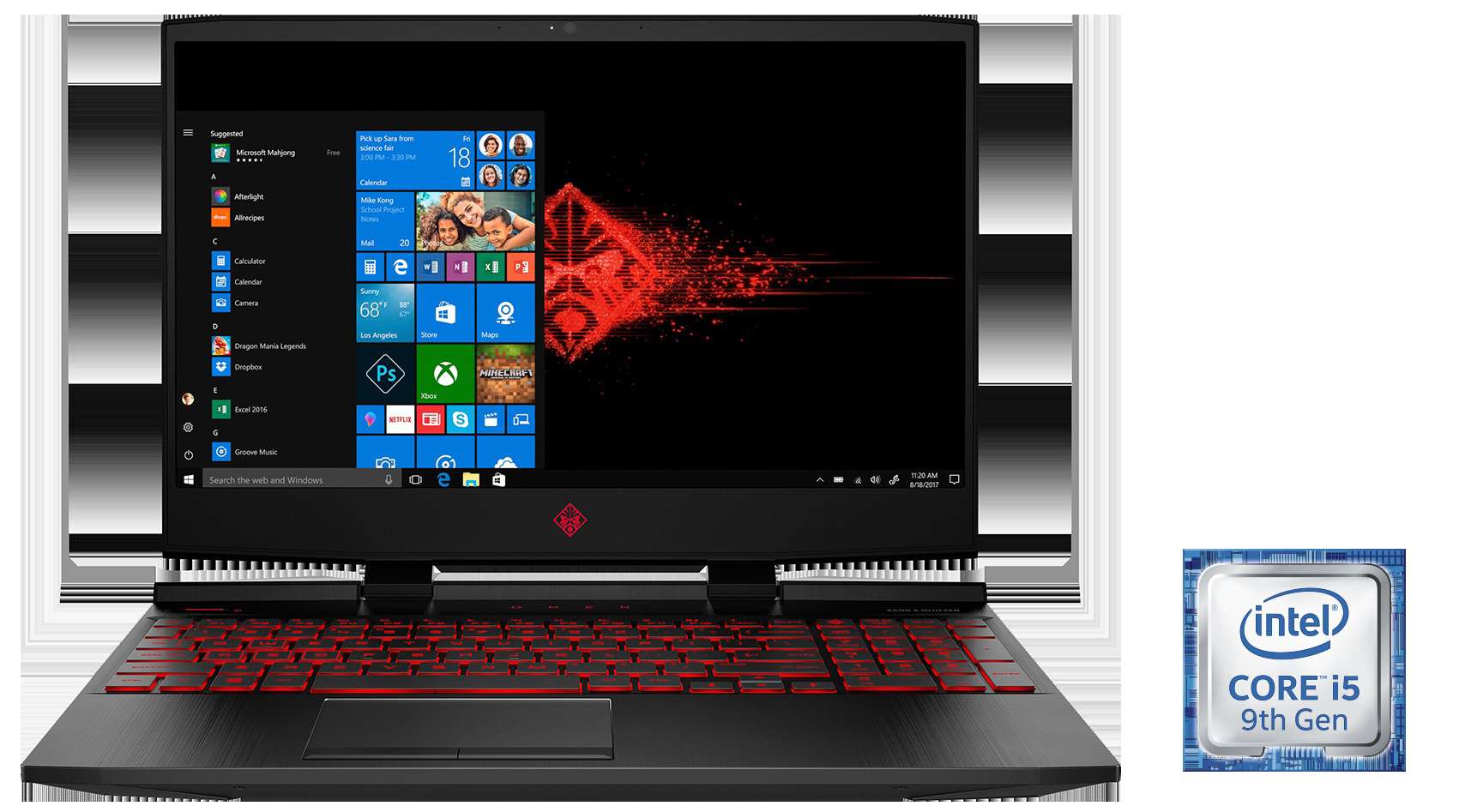 HP OMEN 15-dc1311ng - 15,6 Zoll - Intel® Core™ i5 i5-9300H - 16 GB - 512 GB - NVIDIA GeForce® GTX 1650 Ti - Windows 10 Home (64 Bit)