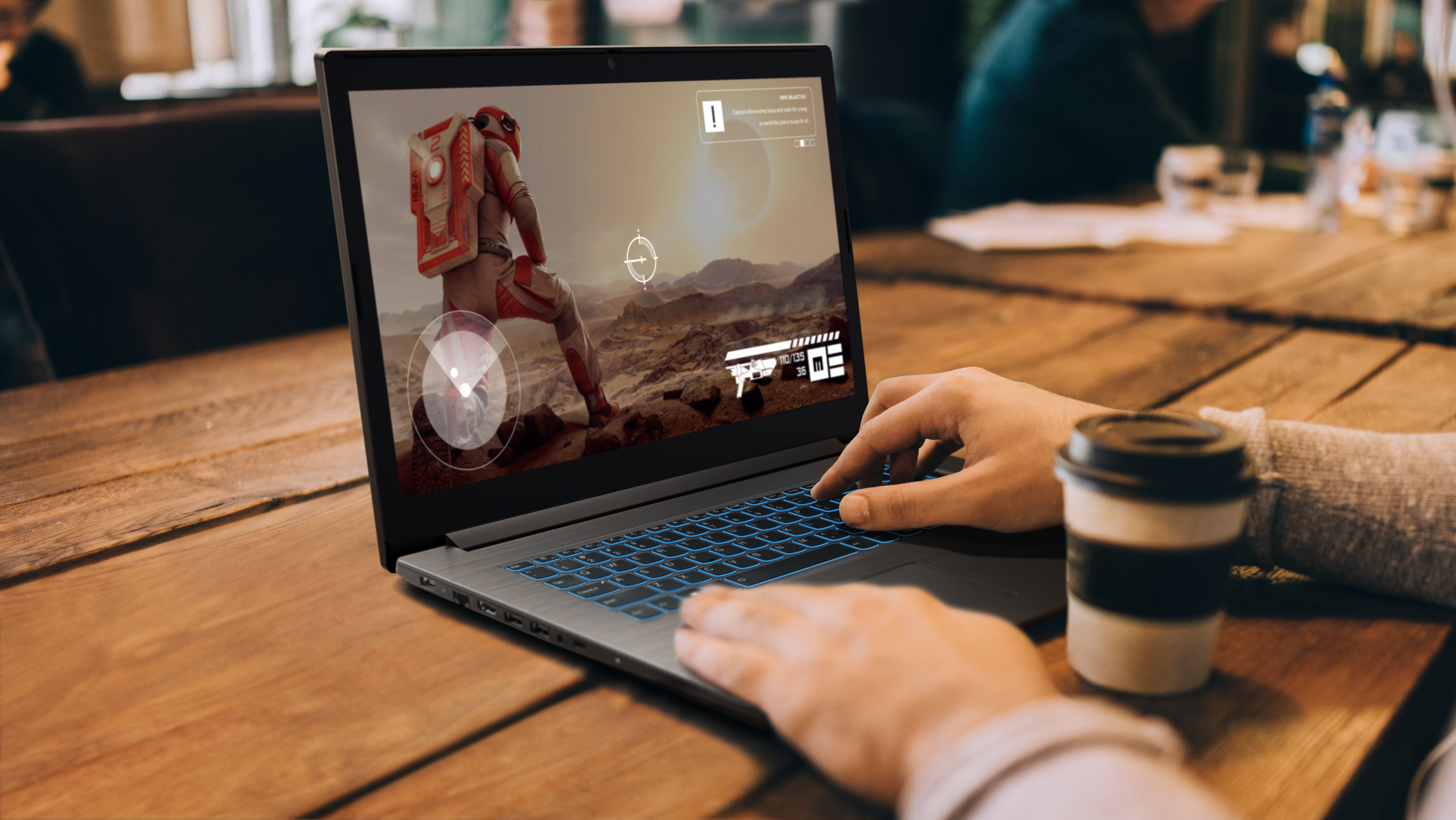LENOVO IdeaPad L340 Gaming - 15,6 Zoll - Intel® Core™ i7 i7-9750H - 8 GB - 128 GB - NVIDIA GeForce® GTX 1650 - Windows 10 Home (64 Bit)