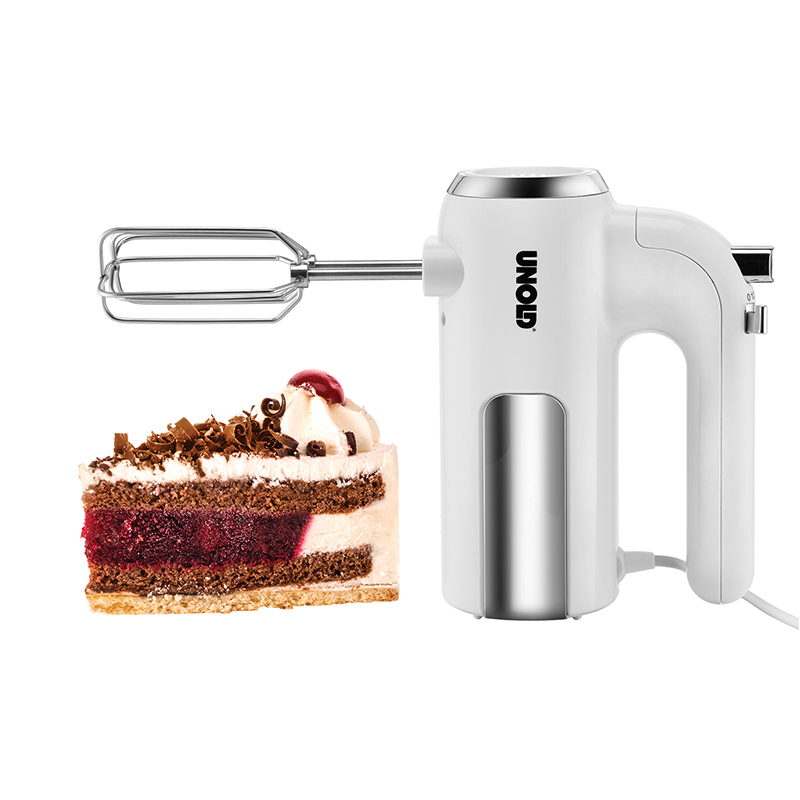 UNOLD 78710 Handmixer Weiß/Chrom (450 Watt)