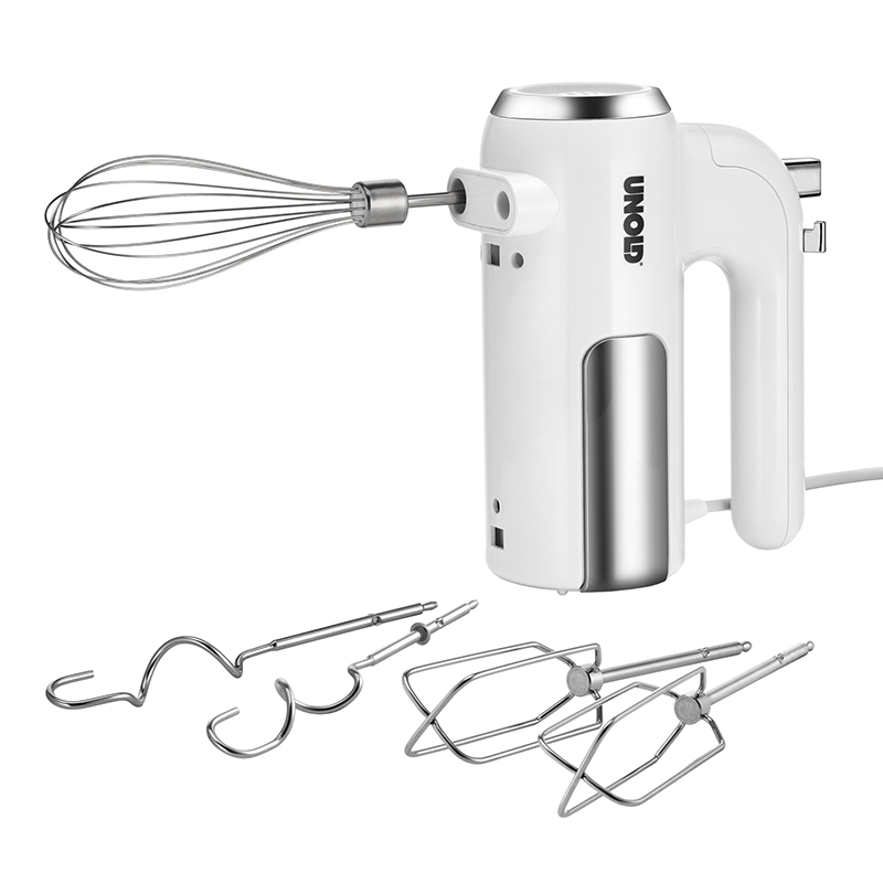 UNOLD 78710 Handmixer Weiß/Chrom (450 Watt)