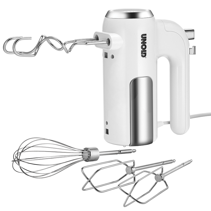 UNOLD 78710 Handmixer Weiß/Chrom (450 Watt)