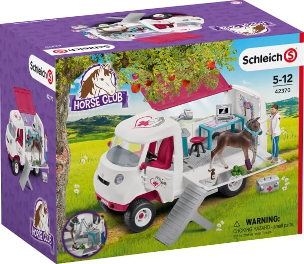 SCHLEICH HC Mobile Tierärztin m.Hannoveraner Fohl Spielfigur Mehrfarbig