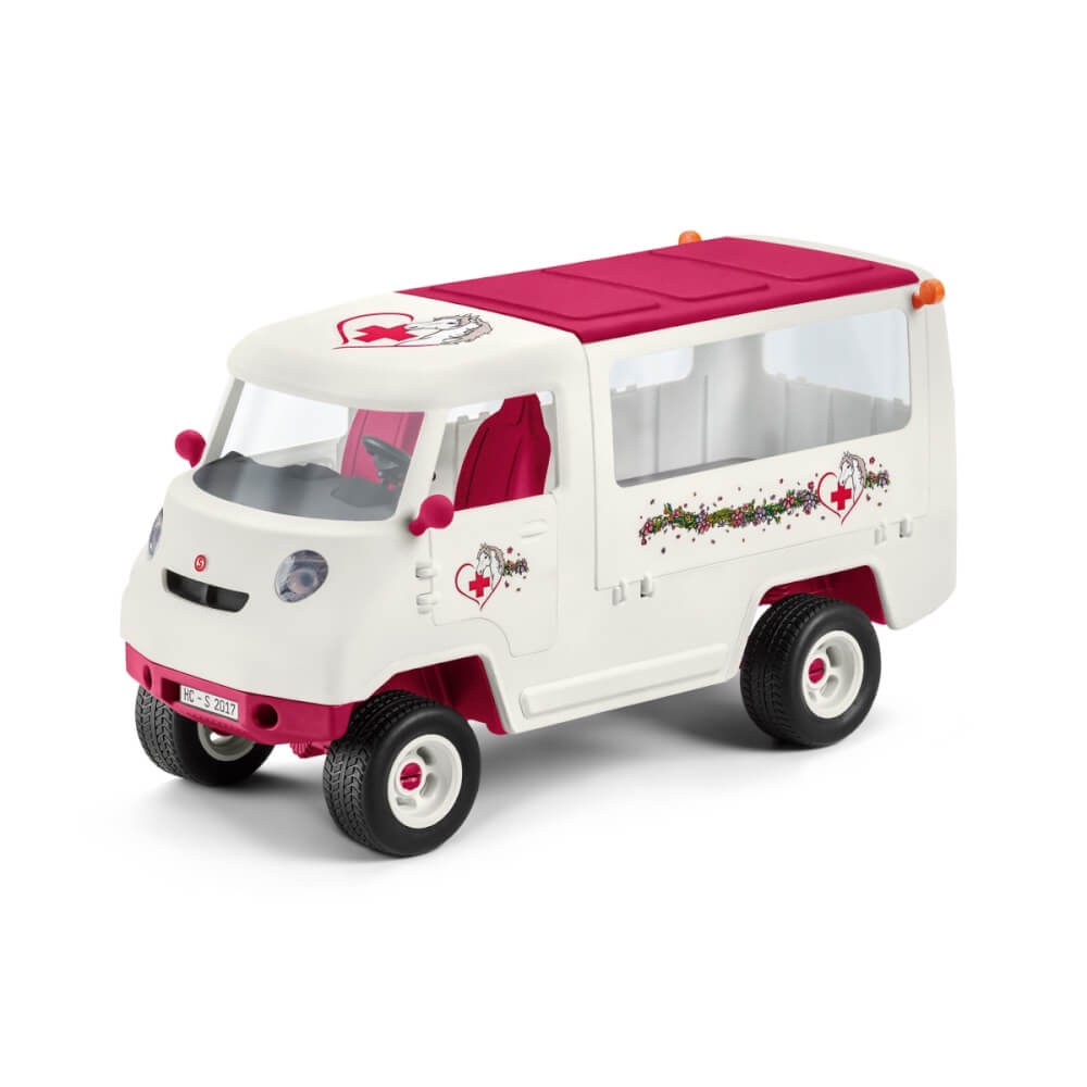 SCHLEICH HC Mobile Tierärztin m.Hannoveraner Fohl Spielfigur Mehrfarbig