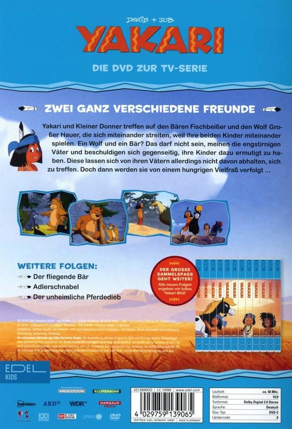 037 - YAKARI-ZWEI VERSCHIEDENE FREUNDE DVD