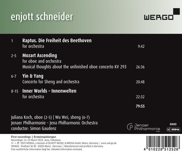 Juliana Koch, Wu Wei, Jenaer Philharmonie, Simon Gaudenz - Mozart & Beethoven Meeting Yin & Yang  - (CD)