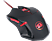 REDRAGON M601-3 Centrophorus Gamer Egér, Fekete/Piros