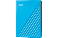 WD My Passport Festplatte, 2 TB HDD, 2,5 Zoll, extern, Blau