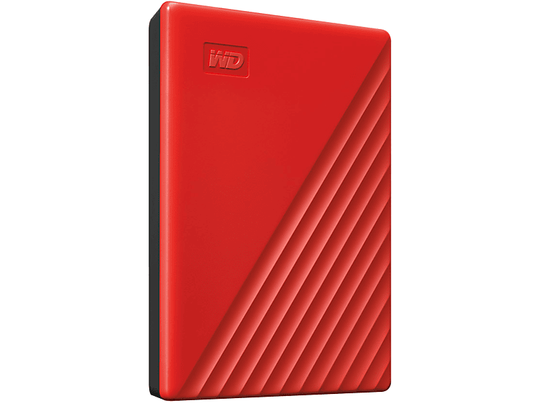 WESTERN DIGITAL 2TB WD My Passport externe Festplatte USB 3.0 (mit Software für Sicherung und Passwortschutz) Rot