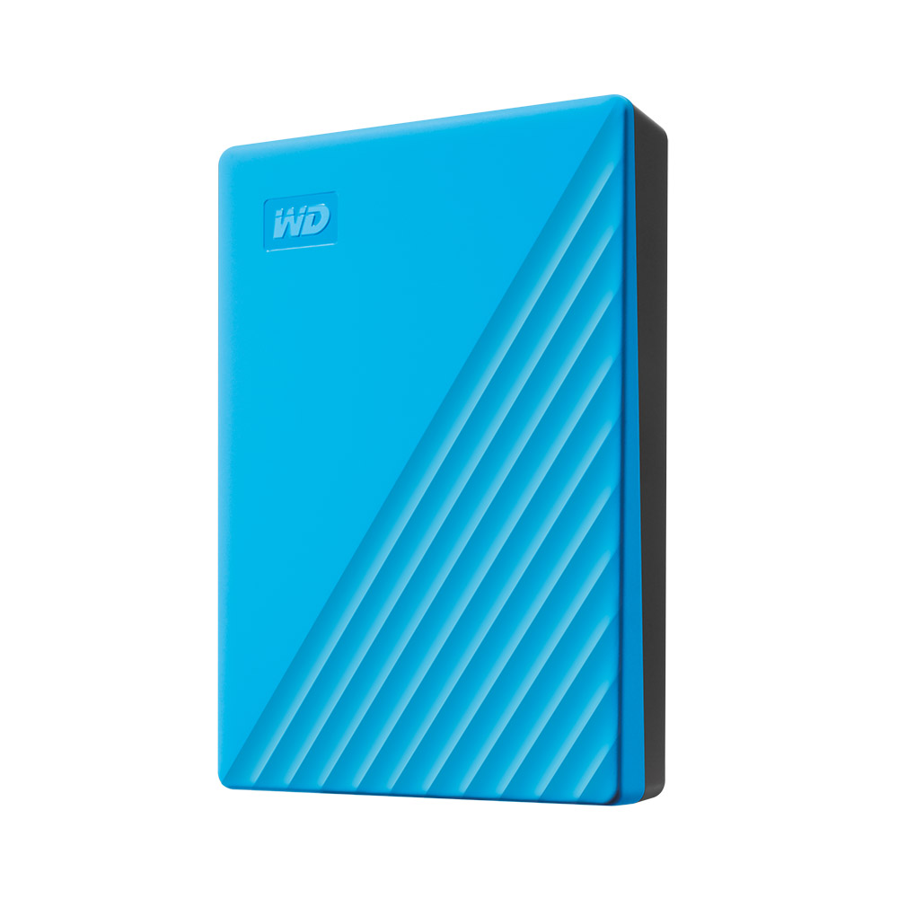 WD My Passport Festplatte, 4 TB HDD, 2,5 Zoll, extern, Blau 4 