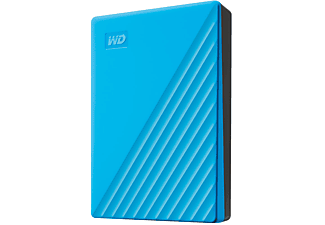 WD My Passport Festplatte, 4 TB HDD, 2,5 Zoll, extern, Blau