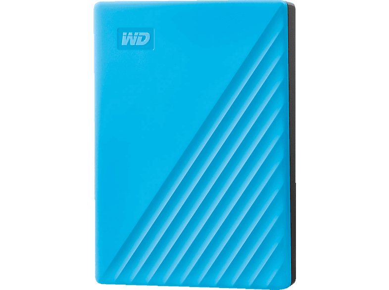 WD My Passport Festplatte, 4 TB HDD, 2,5 Zoll, extern, Blau