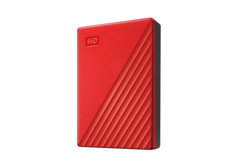 Festplatte WD My HDD, TB Festplatte, | extern, MediaMarkt 2,5 Rot Passport 4 Zoll