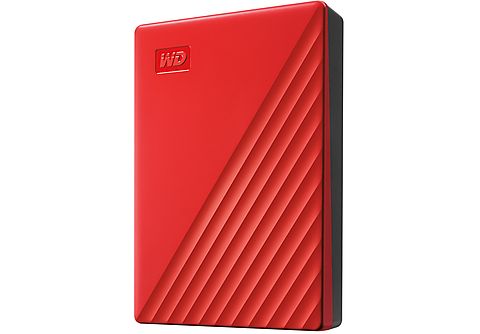 Festplatte WD My Passport Festplatte, 4 TB HDD, 2,5 Zoll, extern, Rot |  MediaMarkt