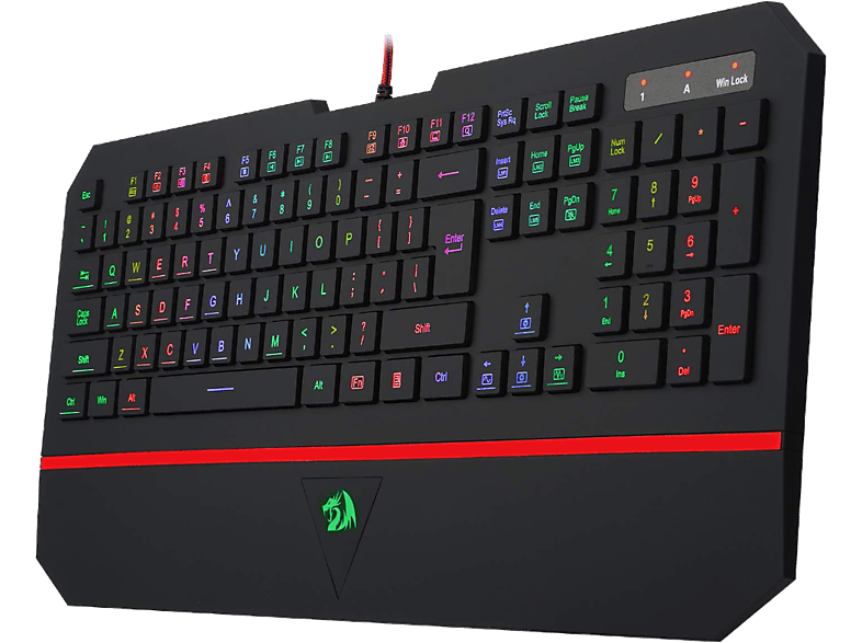 REDRAGON K502 Karura Magyar Kiosztású Gamer Billentyűzet, Fekete