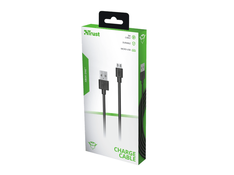 Trust Gaming 224x Micro Usb Laad En Speelkabel Xbox One Zwart Kopen Mediamarkt