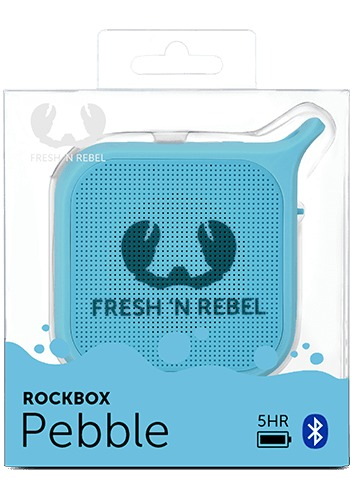 FRESH N REBEL Rockbox Pebble Bluetooth Lautsprecher, Hellblau